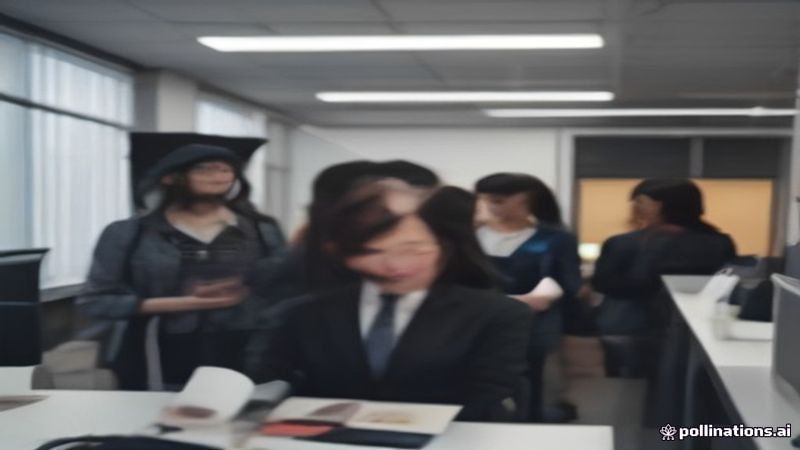 版师与男娘顾客沟通尺码与版型的场景